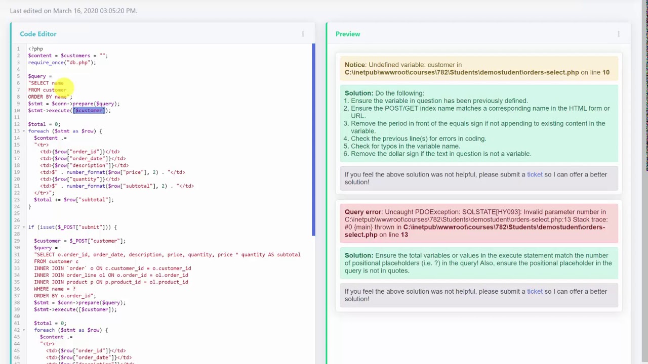 Database Application Development: Populating Drop-down Menus with PHP and MySQL (Learning Activity)