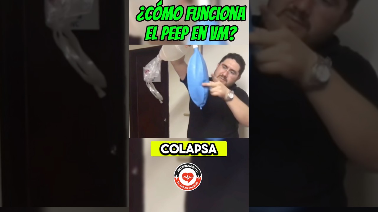 C&oacute;mo funciona el PEEP en Ventilaci&oacute;n Mec&aacute;nica ⁉️🫁 #emergency