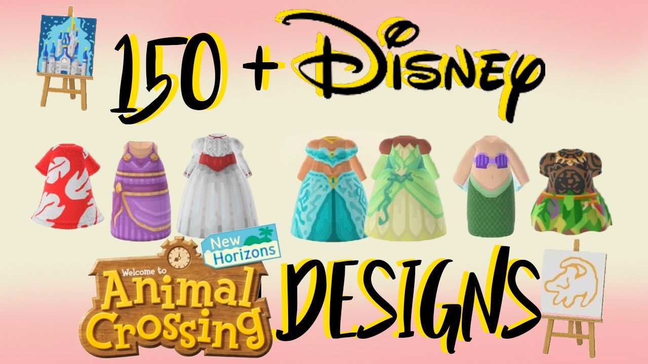 150 + DISNEY/PIXAR ANIMAL CROSSING DESIGN CODES