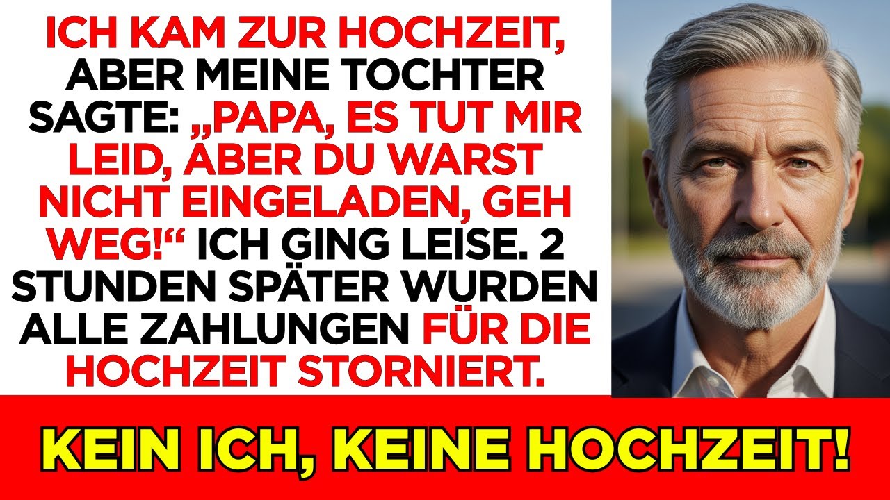 Ich kam zur Hochzeit, aber meine Tochter sagte: &bdquo;Papa, du bist nicht eingeladen, geh weg!&ldquo;