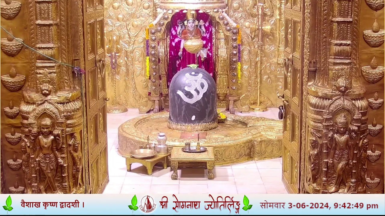 🔴 Live Sayam Aarti - Shree Somnath Temple, First Jyotirlinga-03- June -2024