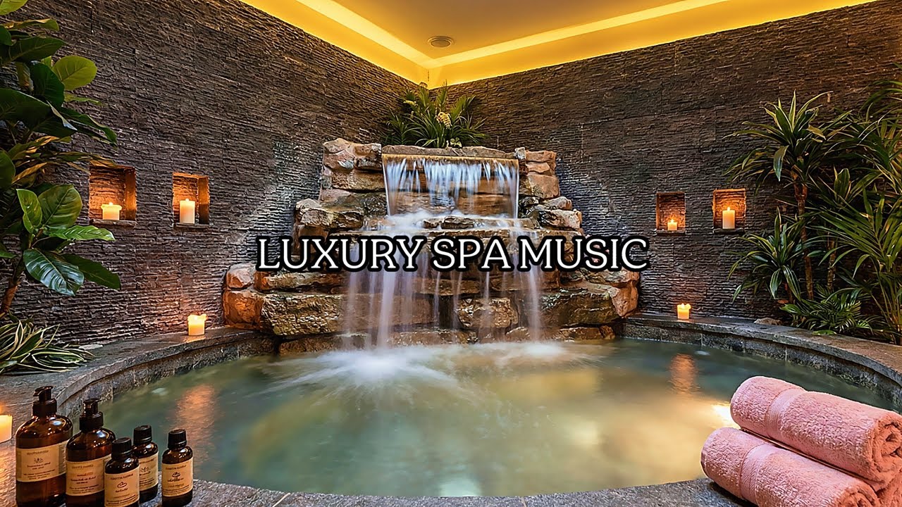 Flowing Water Sound and Relaxing Music For Meditation Focus, Deep Sleep, Stress Relief, And Healing