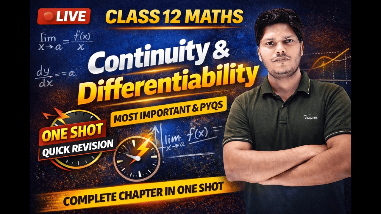 Class 12 Maths LIVE Revision | Continuity & Differentiability | CBSE Boards I Important PYQs