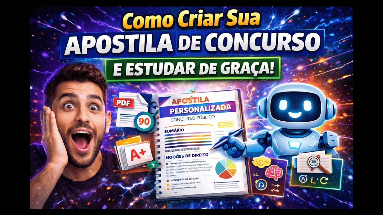 CRIANDO APOSTILA PARA CONCURSO P&Uacute;BLICO - DE GRA&Ccedil;A - Como Estudar para concurso p&uacute;blico