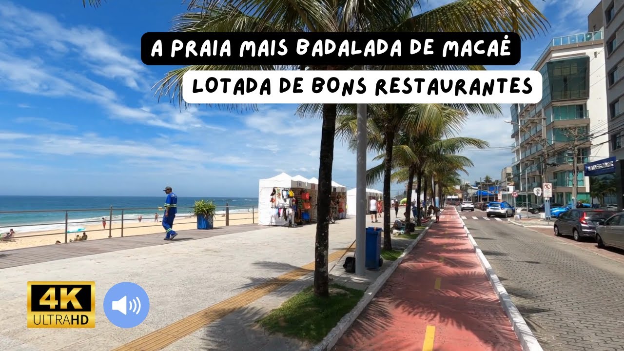 A bela orla da Praia dos Cavaleiros - Macaé RJ