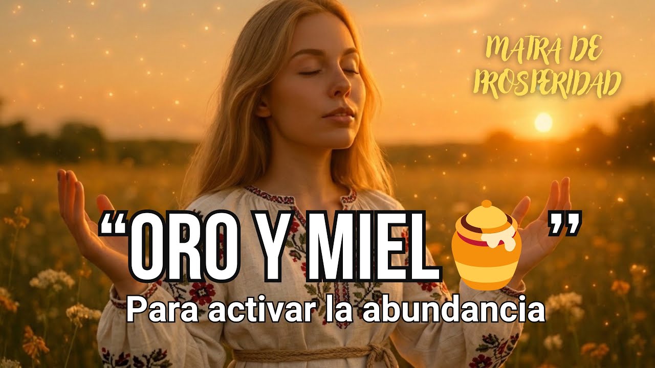 🎶Canción “ORO Y MIEL” para ACTIVAR la ABUNDANCIA Y LA RIQUEZA ⭐️