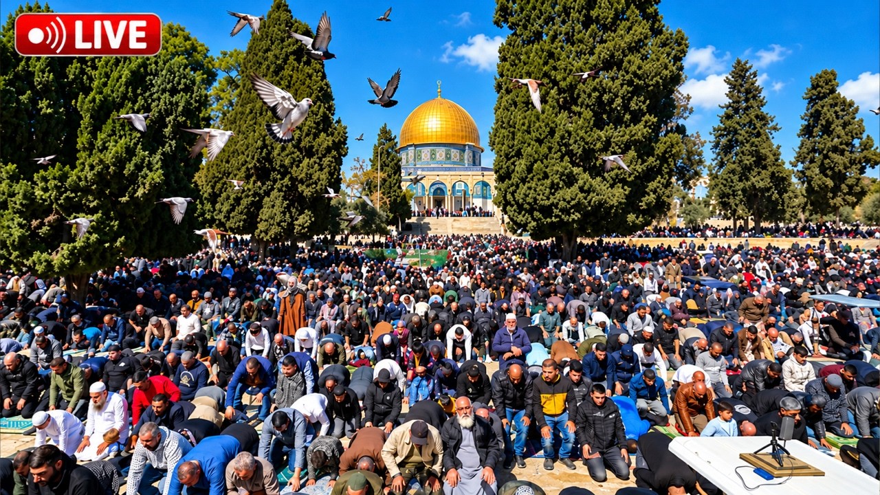 🔴 Al-Aqsa Mosque LIVE | Friday Prayer from Jerusalem | المسجد الأقصى مباشر | صلاة الجمعة