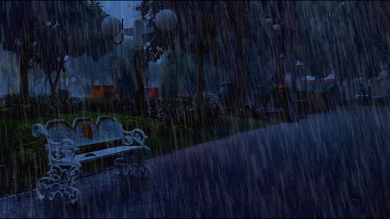 Gentle Rainstorm with Thunder to Calm Anxiety, Clear the Mind, and Deep Sleep