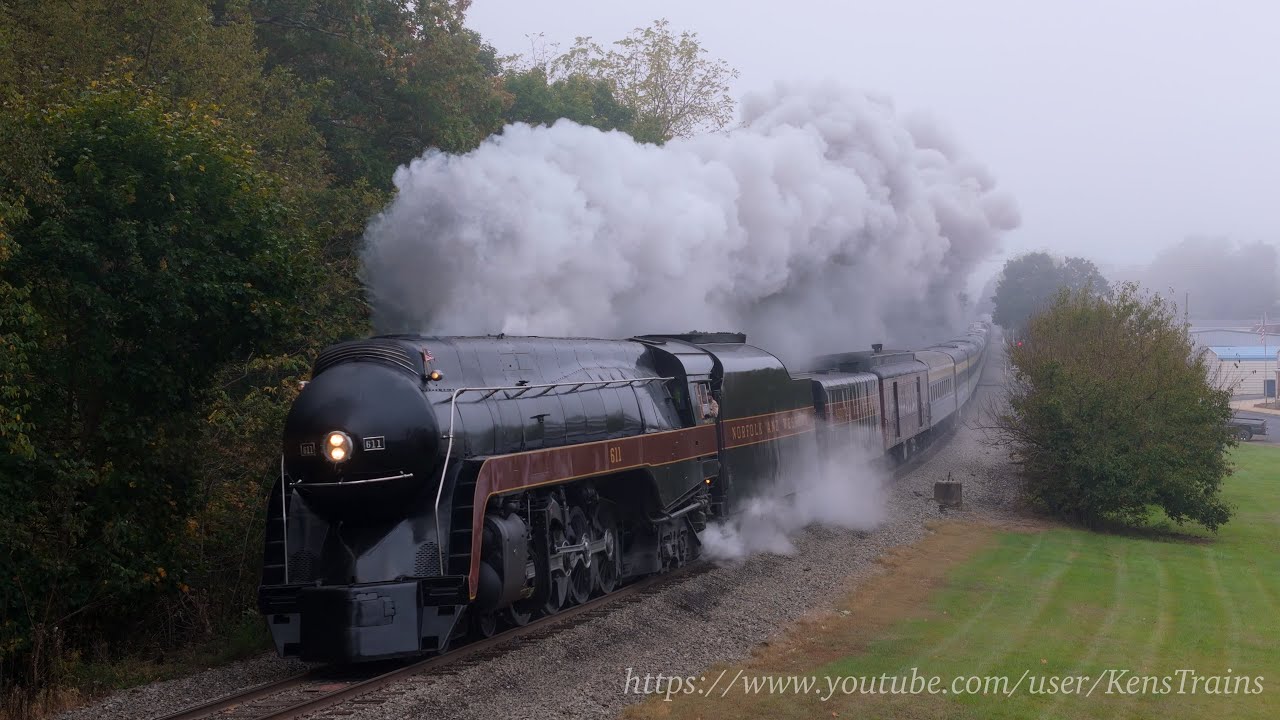 N&W 611 with Virginia Scenic Railway’s “Shenandoah Valley Limited”, Autumn 2025 Excursion Season