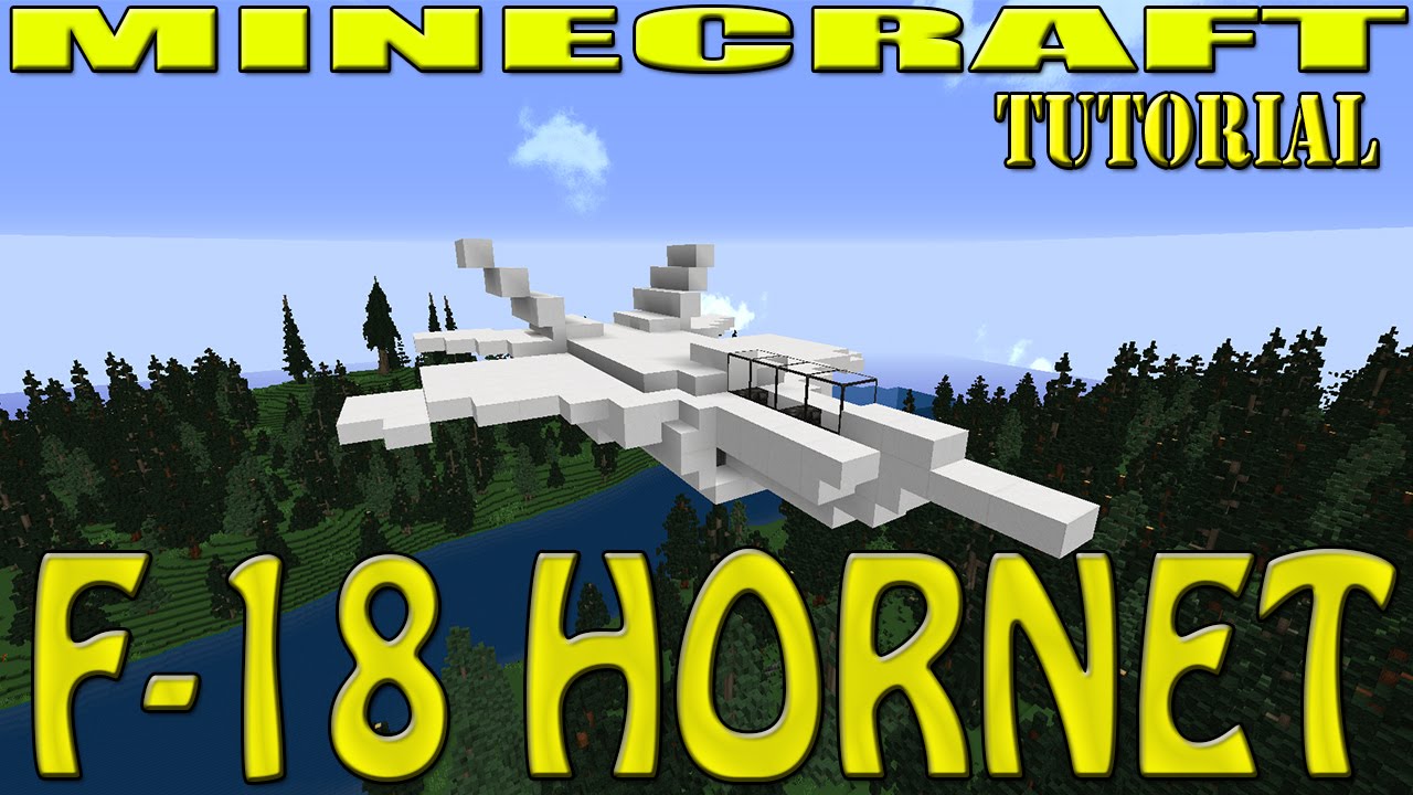 MINECRAFT / HYTALE : F-18 HORNET / SUPER HORNET TUTORIAL (Large and Small Carrier Version)