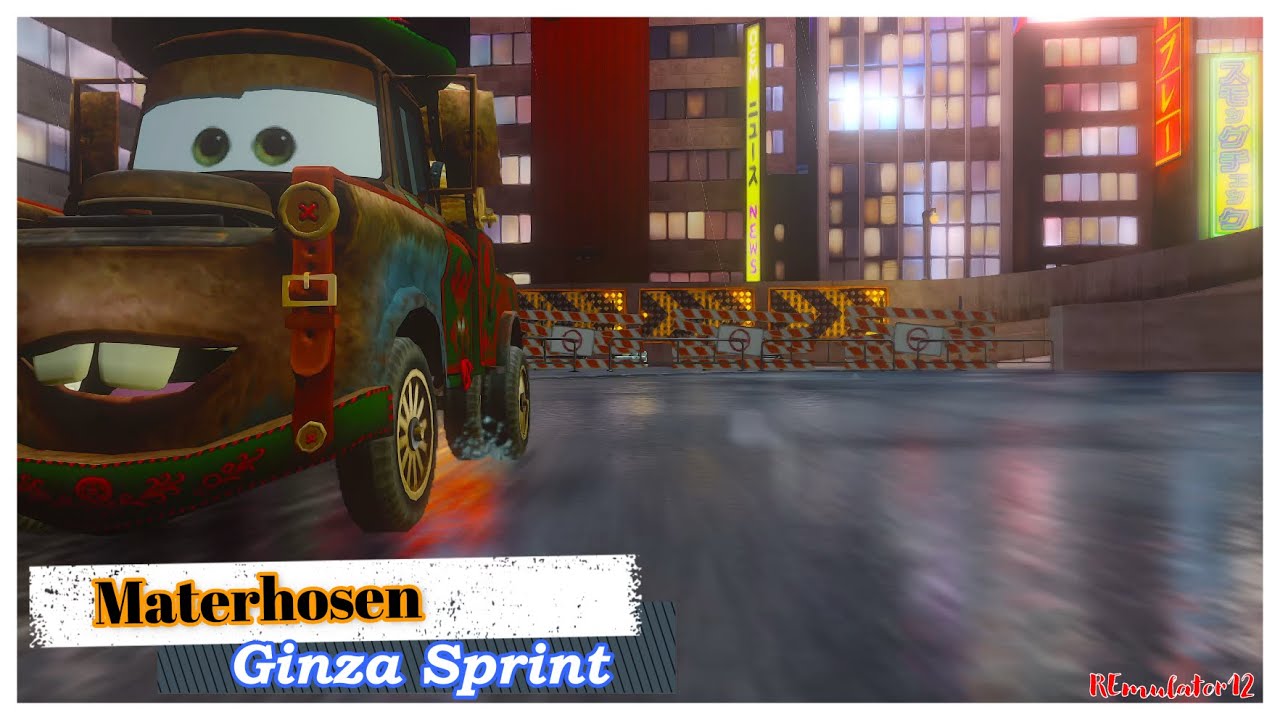 Cars 2 The Video Game | Materhosen - Battle Race (Satellite Quake) | Ginza Sprint 9 Laps