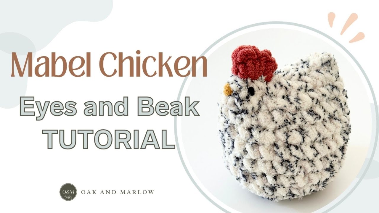 Mabel Chicken Eyes and Beak Tutorial