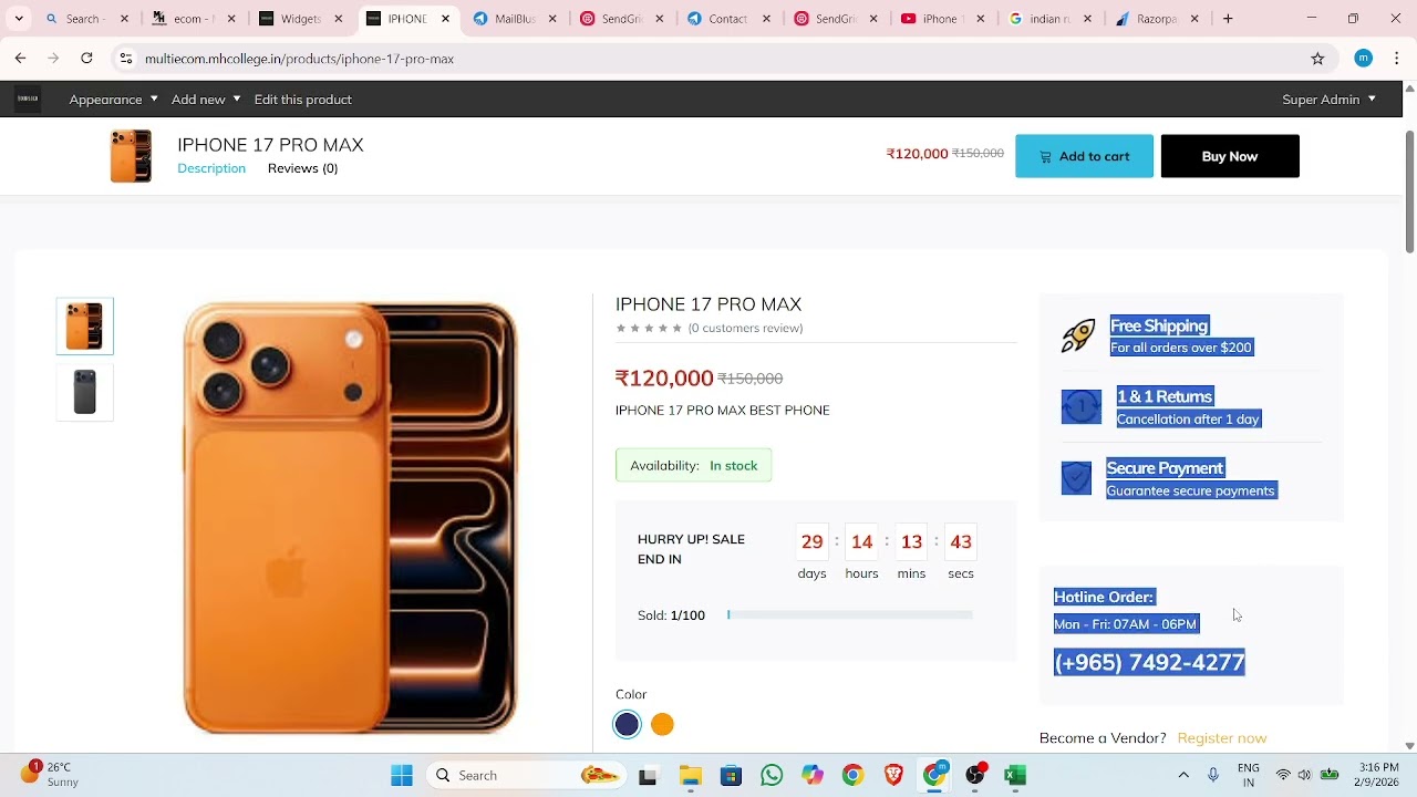Ecommerce Website | How To Create A Ecommerce Website | Appearance with Admin Panel