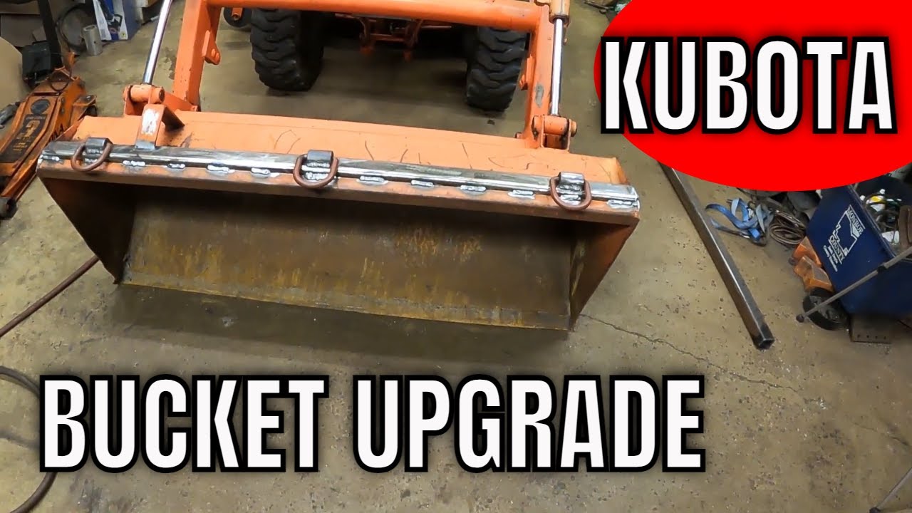 Kubota LA402 Loader Bucket Lifting D-Ring Install