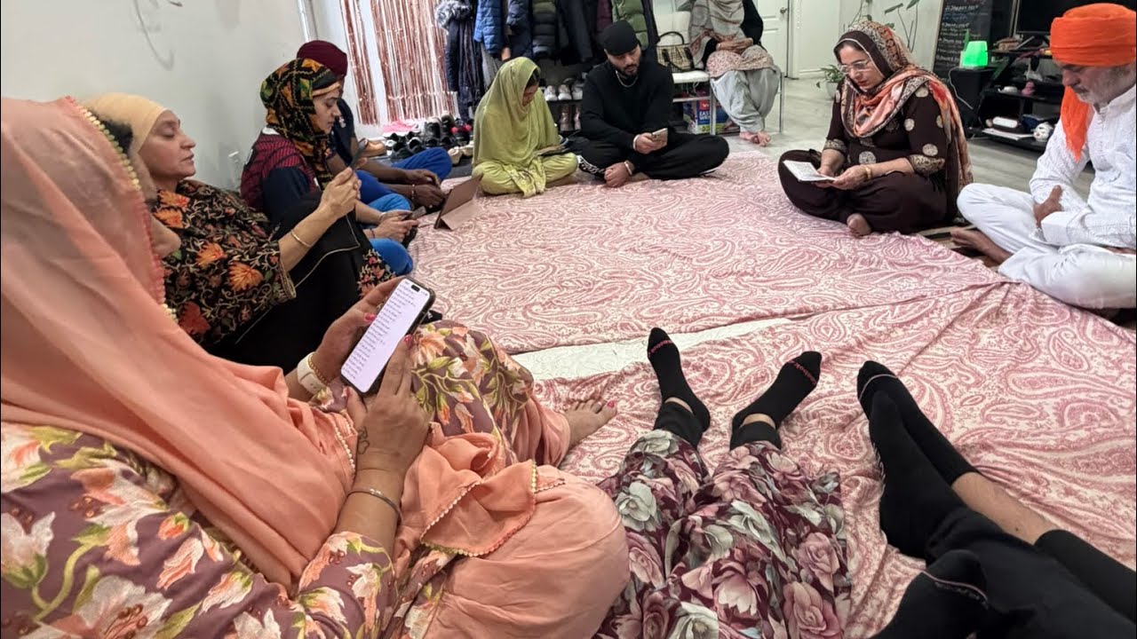 Shri Sukhmani Sahib Path before marriage ♥️😇😍 #glorytogod #vlog #marriagevlog 🇮🇳🇩🇴