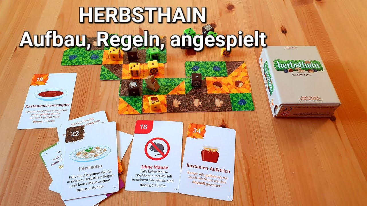 Herausforderndes Kartenlegen in HERBSTHAIN // #brettspielvibes