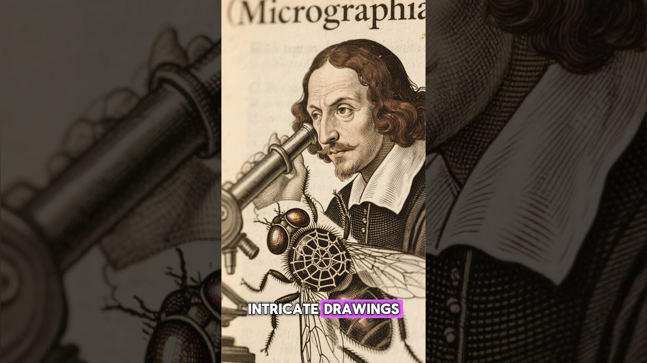 Роберт Гук 🔬 Человек, открывший клетки и закон упругости | Большие идеи, короткие видео ⏳✨