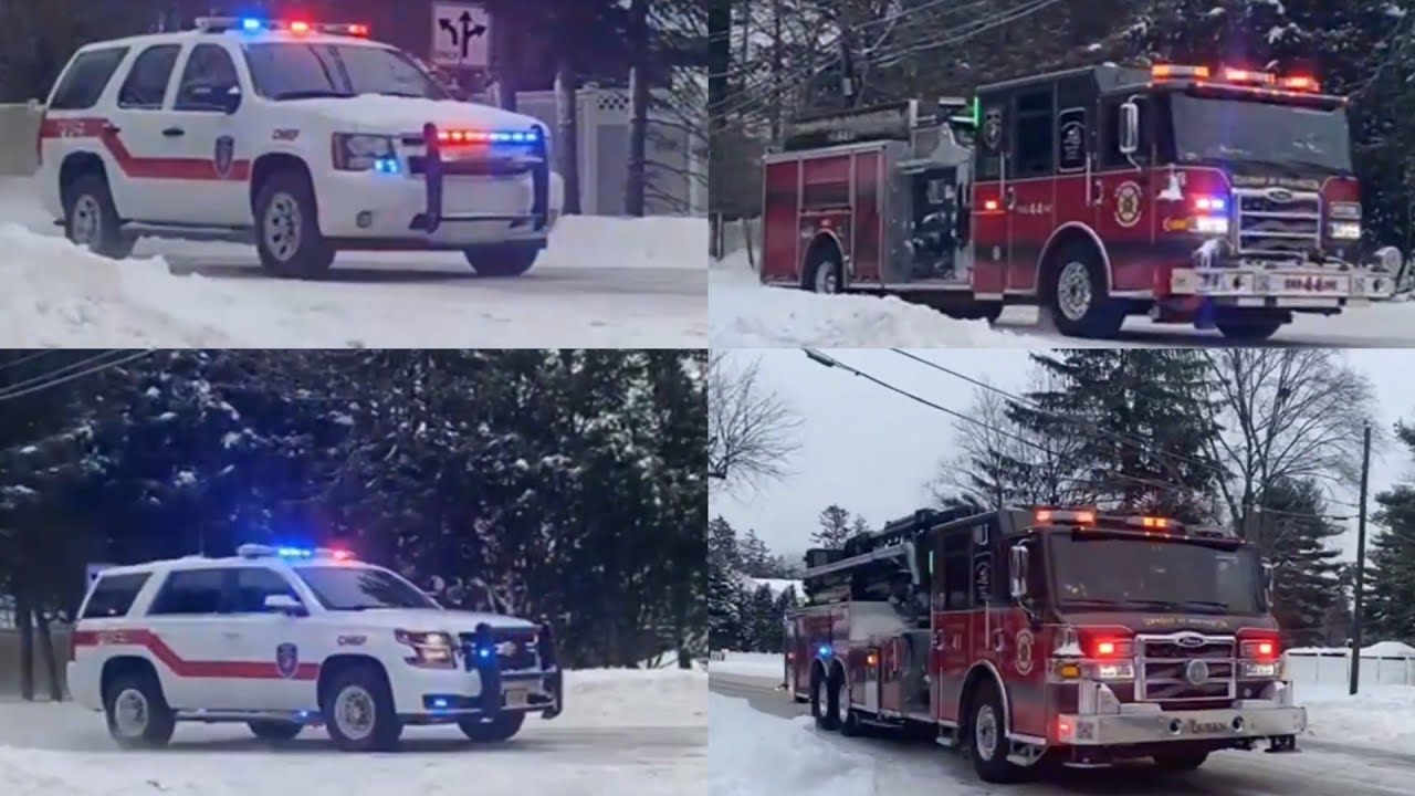 *Snow Response* Township of Washington Fire and Police units responding to a call. 1/26/26