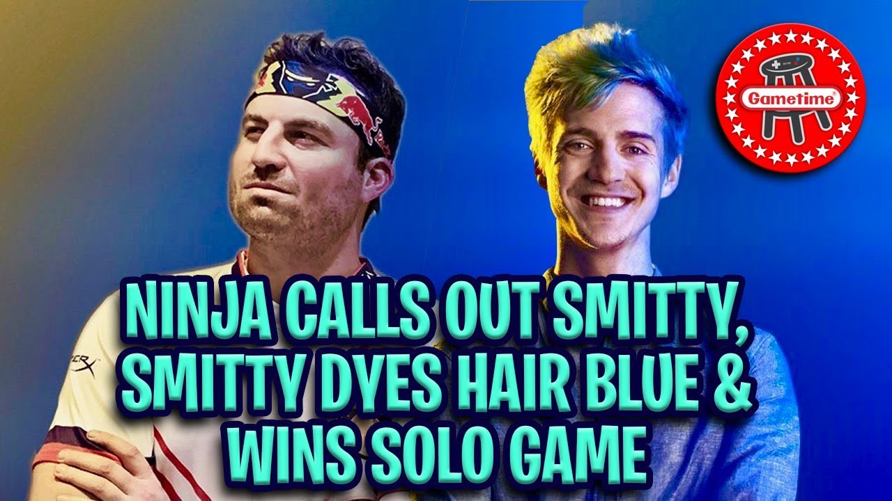 Ninja Calls Out Smitty, So The Worst Fortnite Player Ever Dyes His Hair Blue And RAGES