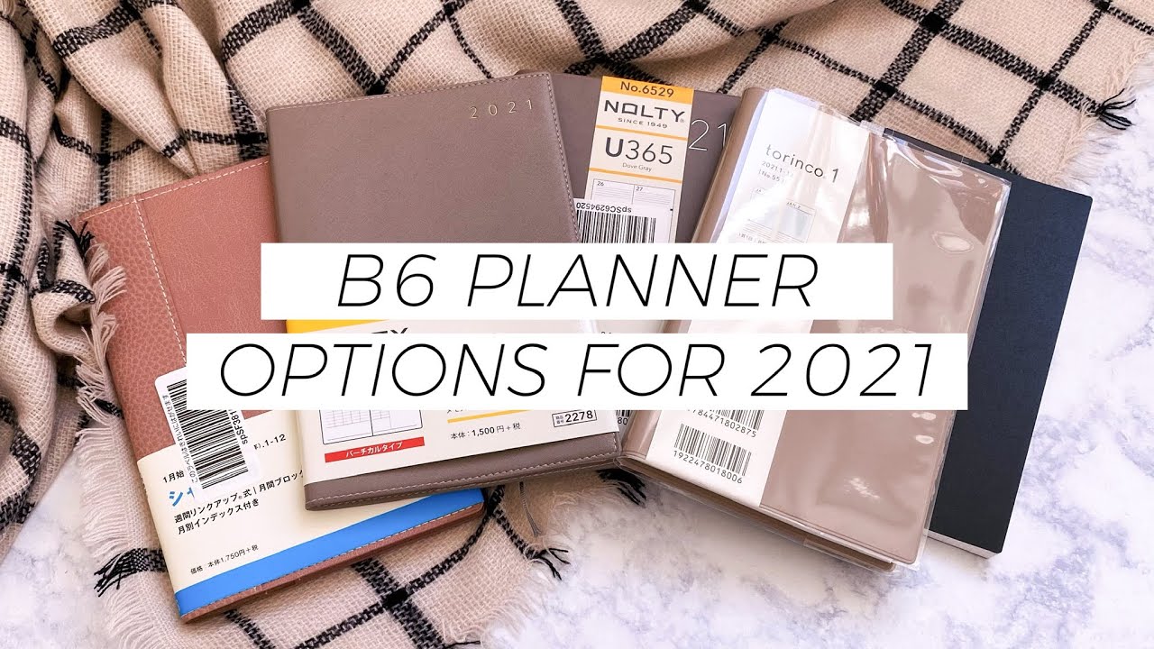 B6 Planners for 2021 | Alternatives to the Hobonichi Cousin + Stalogy | bunnyplans