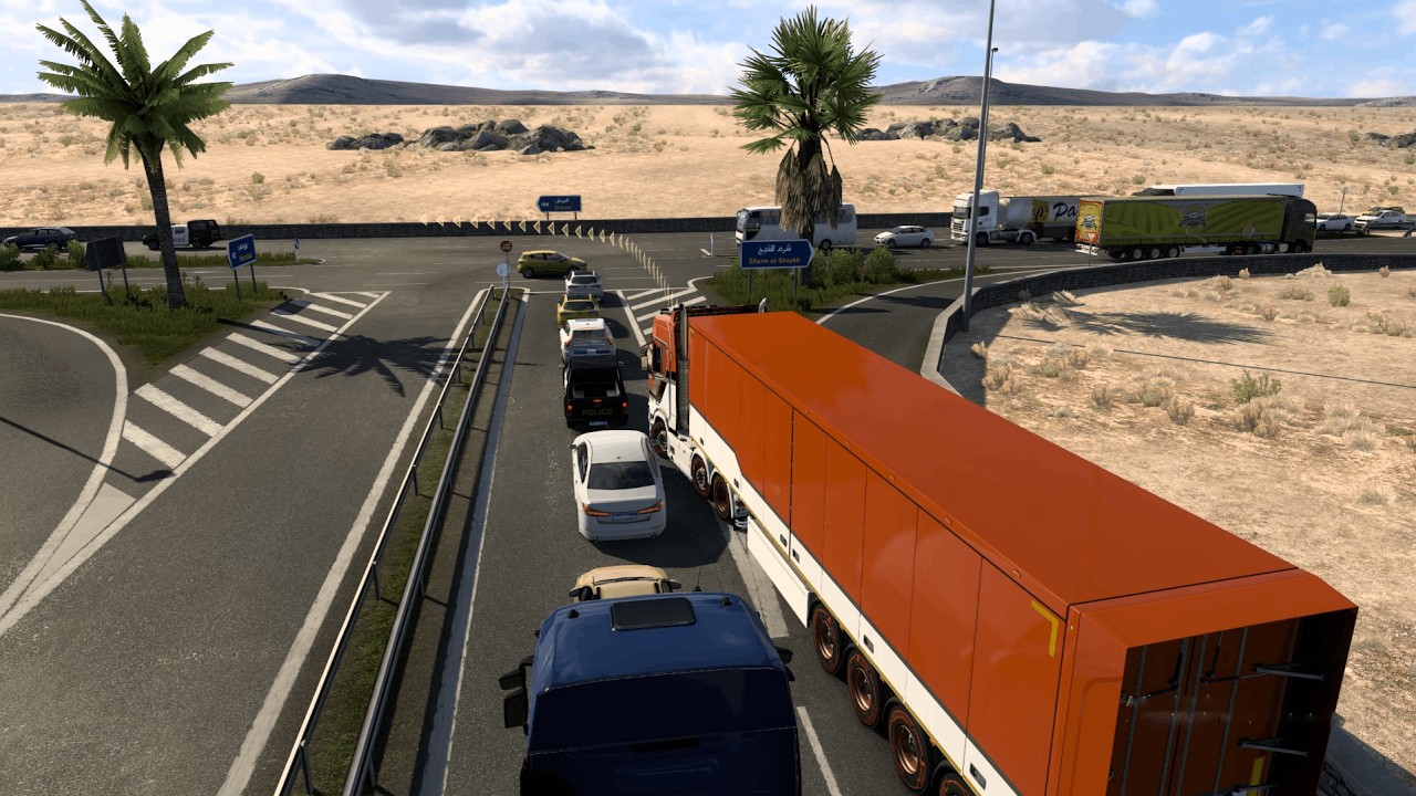 رحلة في مصر مع شاحنة scania : محاكي الشاحنات euro truck simulator 2