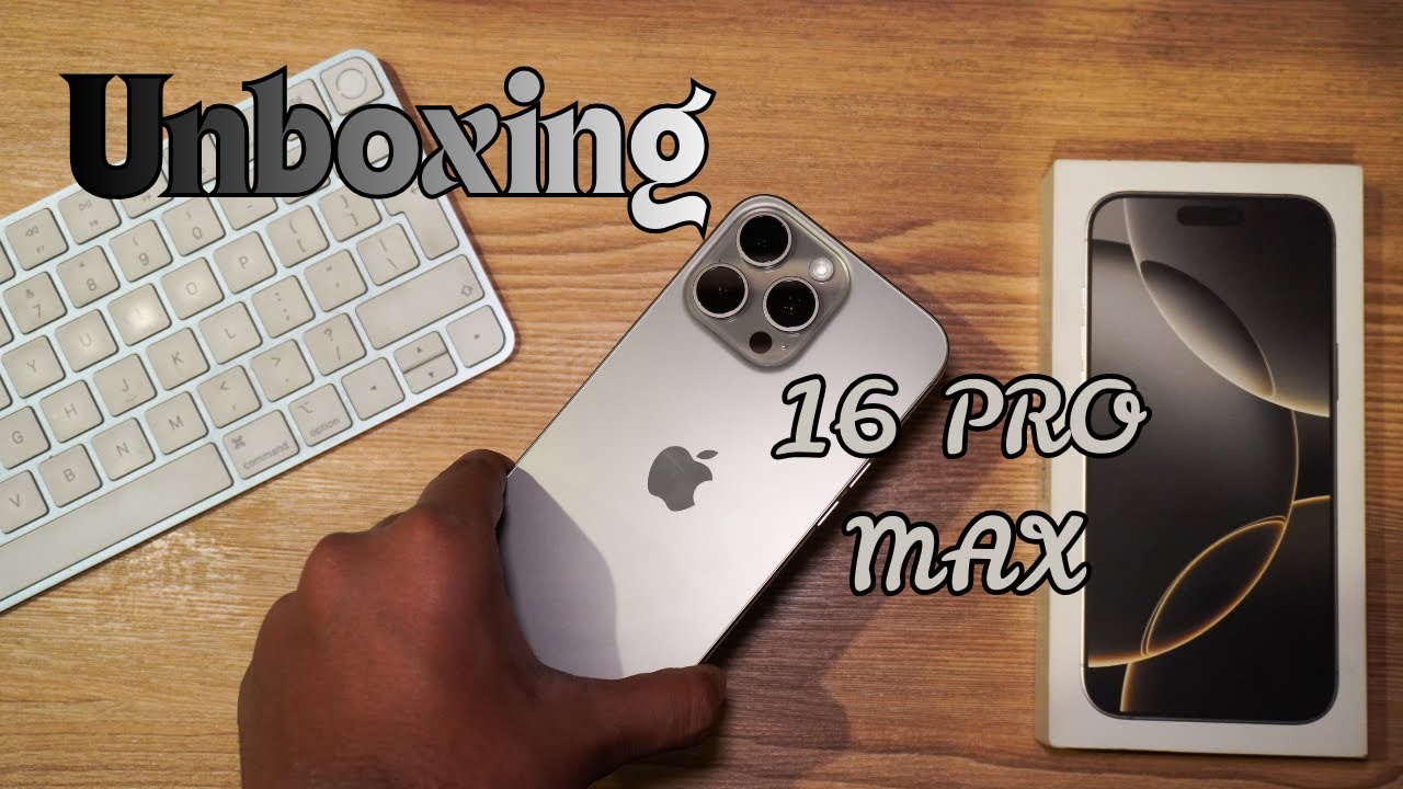 iPhone 16 Pro Max Unboxing 📦 | Accessories & Comparison vs 14 Pro Max & 11 Pro Max