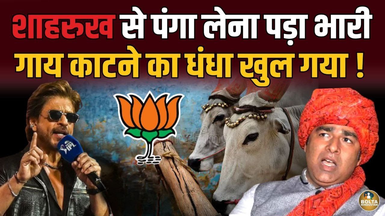 Shahrukh से पंगा लेना पड़ा भारी ! Yogi के नेता का गाय का धंधा खुल गया ? 