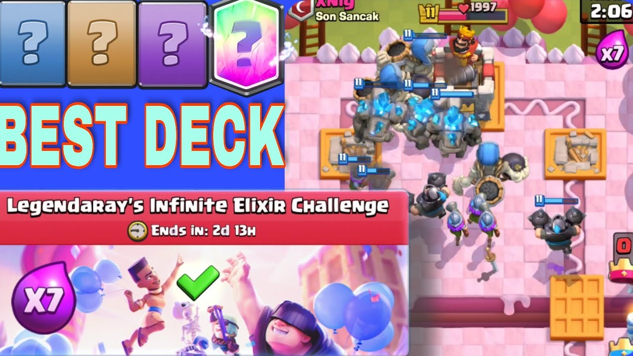 Best Deck for Legendaray's Infinite Elixir Challenge!🔥easy win😉👌