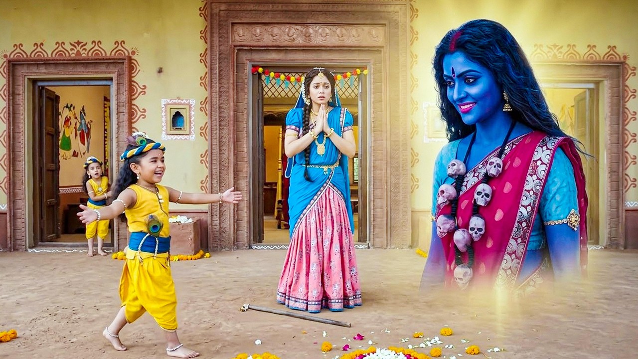 कान्हा के घर आई मां काली – देखकर यशोदा के उड़ गए होश | यशोमती मईया के नंदलाला | Krishna Leela