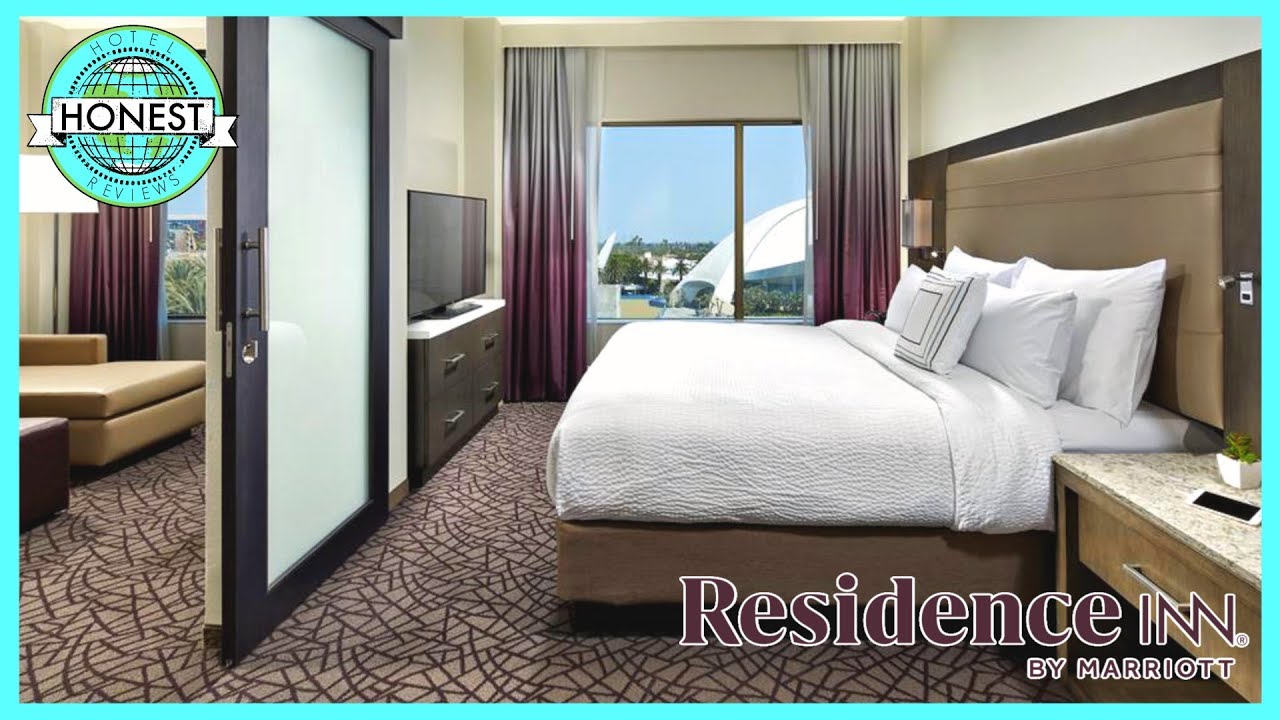 Residence Inn Anaheim Room Tour & Review - One Bedroom King Suite