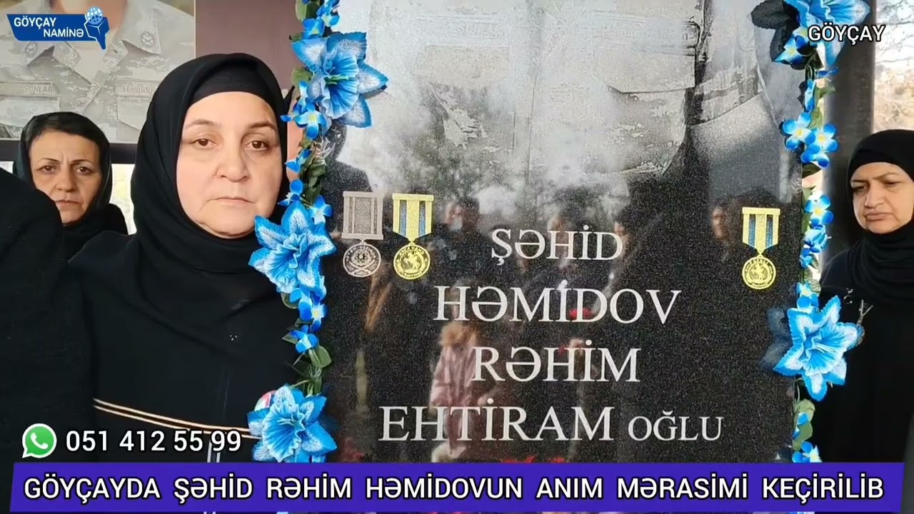 Göyçayda vətən müharibəsinin qəhrəman şəhidi Həmidov Rəhim Ehtiram oğlunun anım mərasimi keçirilib 