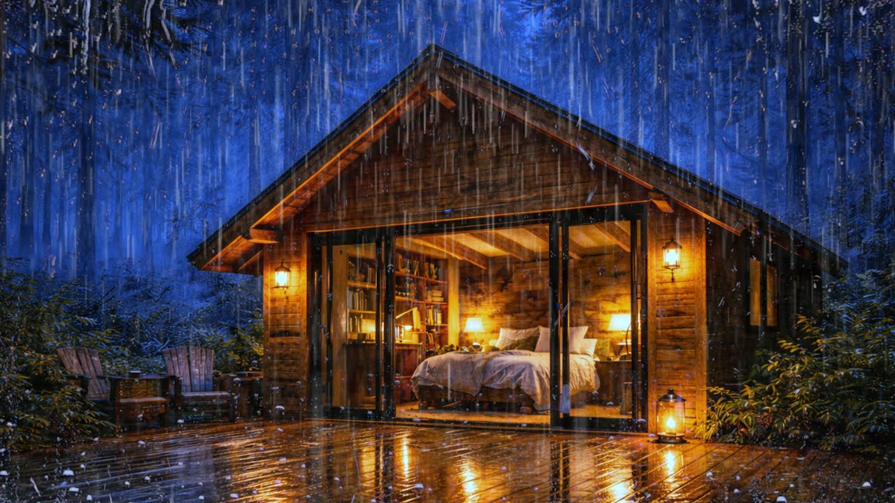 Relaxing Sleep with Heavy Rain Sounds - Relaxing Rain Sounds for Insomnia Relief