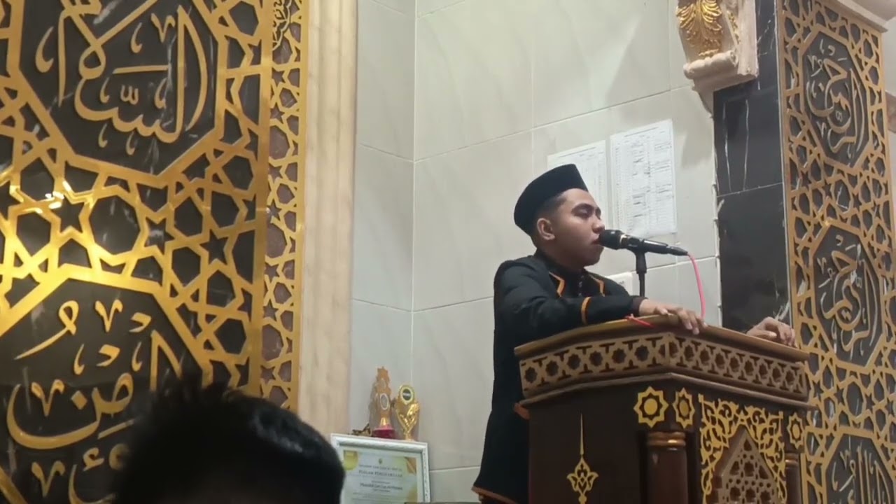 Ceramah Tarwih Siswa MAN Wajo Adam Basri Masjid Zam Zam kantor Camat Belawa 11 Maret 2026