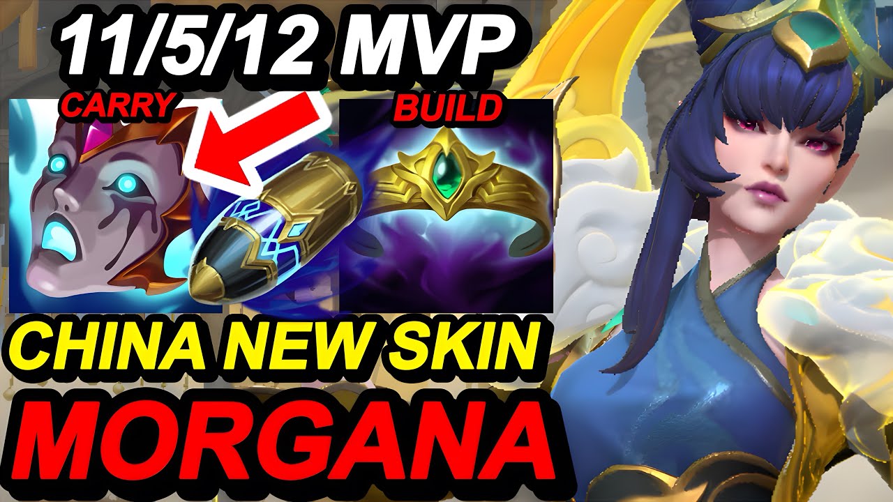 Wild Rift China Morgana Jungle - New Season Rank Gameplay - Lunar Empress Morgana Skin - Build Rune