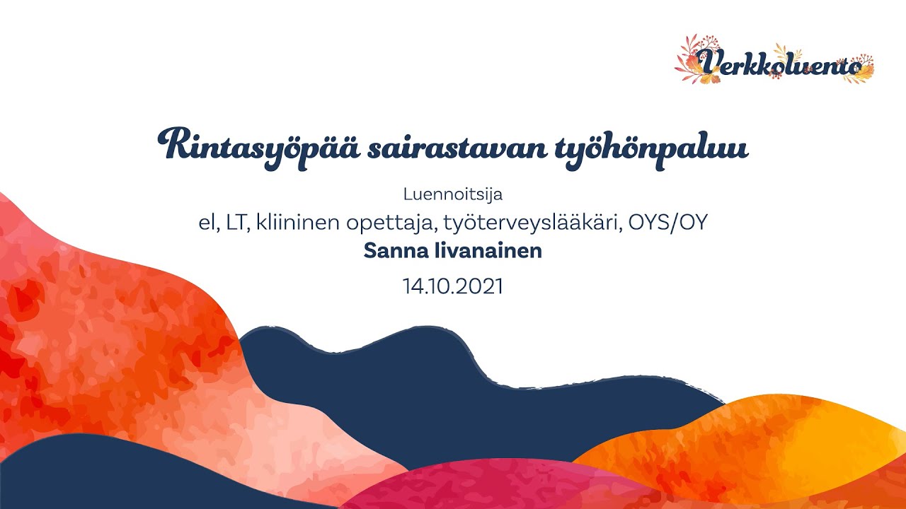 Rintasyöpää sairastavan työhönpaluu