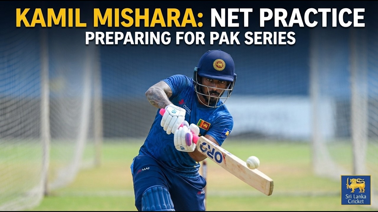 Sri Lankan batsman Kamil Mishara Net Batting Practice Before PAK Series! 🔥🏏 | WAHJOC Sports