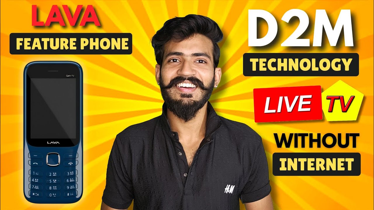 Lava D2M Feature Phone Launching Soon in India! Watch Live TV Without Internet!