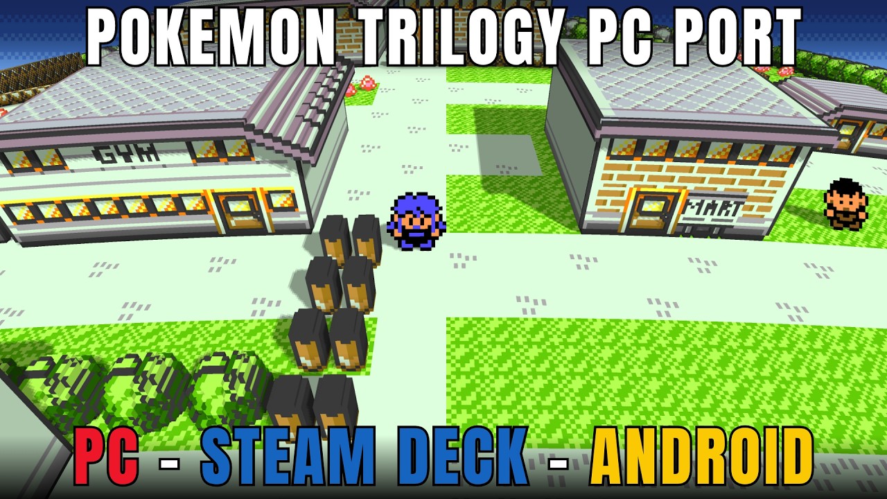 Трилогия Pok&eacute;mon НАКОНЕЦ-ТО на ПК, Steam Deck и Android (3D-моды и вид от первого лица)