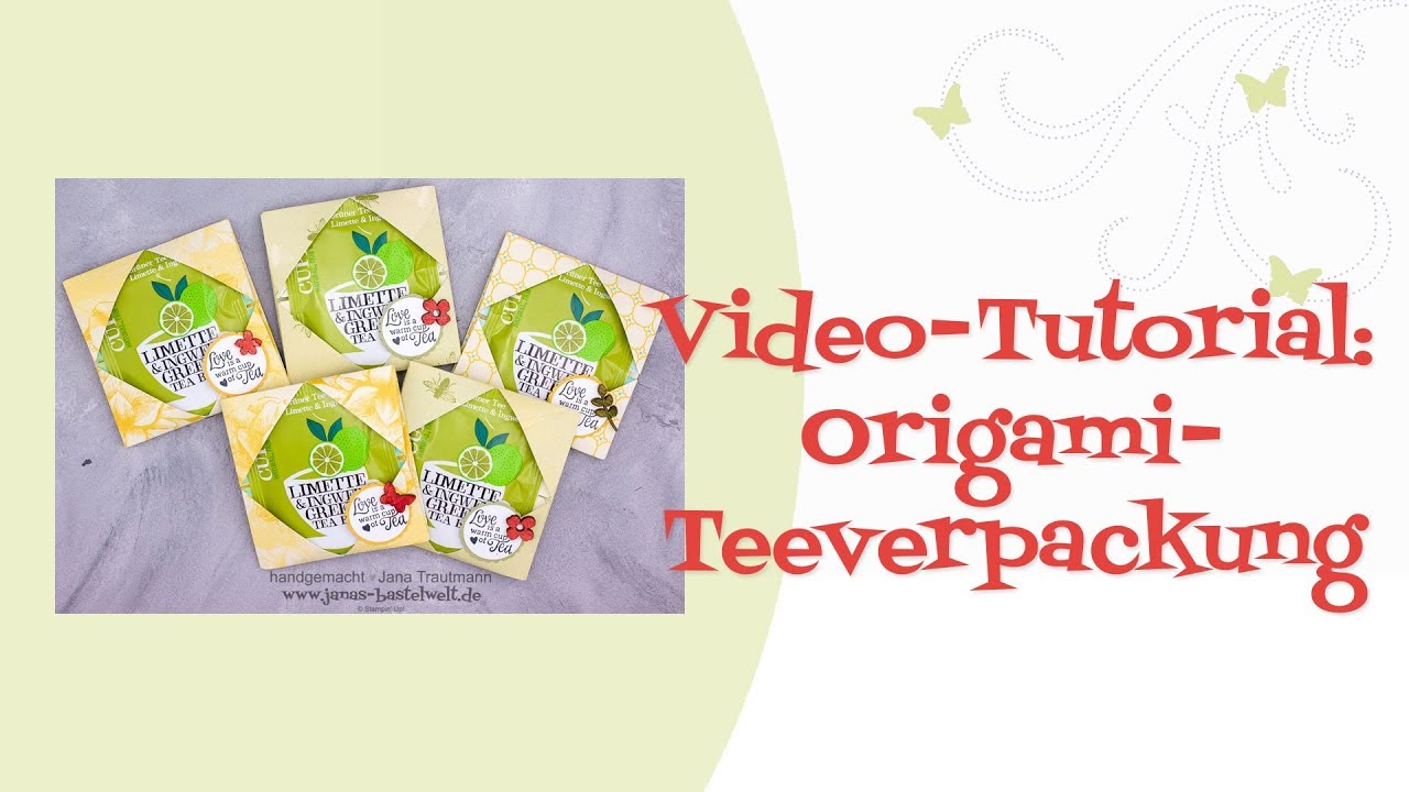 Tutorial: Origami-Teeverpackung