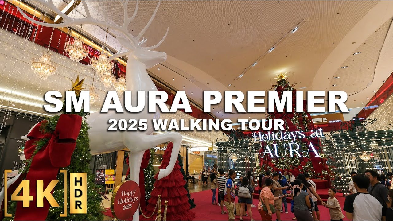 BGC's Most Luxurious Mall is Ready for Christmas! 2025 Walking Tour at SM AURA PREMIER | Philippines