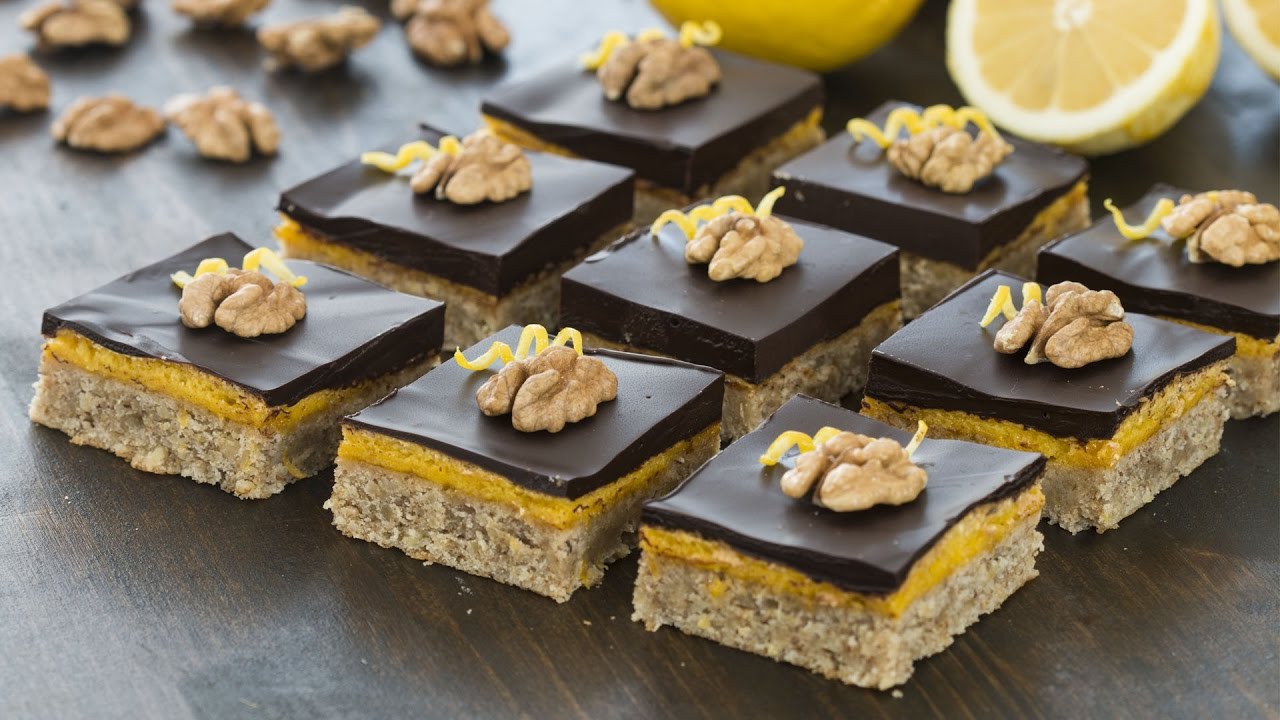 Walnut Lemon Bars Recipe