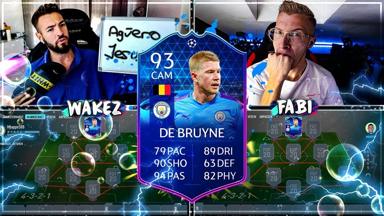 FIFA 20: TOTGS DE BRUYNE Squad Builder Battle 🔥🔥 Wakez vs Fabiskill !!