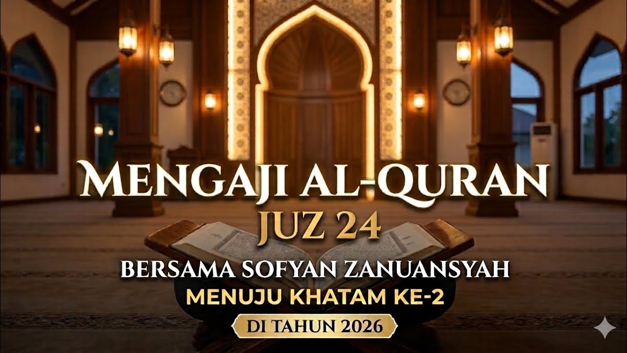 Mengaji Al-Qur'an Juz 24 Bersama Sofyan Zanuansyah_ Menuju Khatam Ke-2 Di Tahun 2026 (Siaran Ulang)