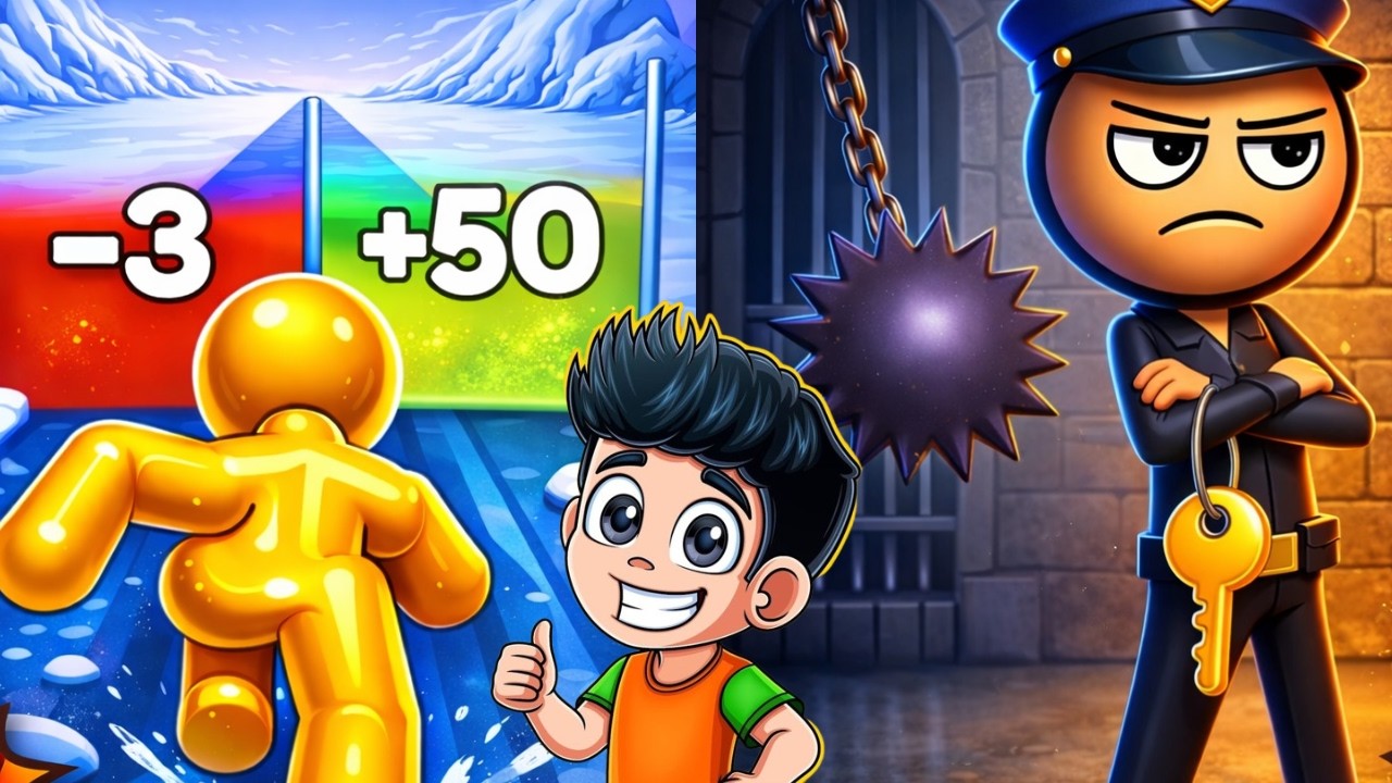 Thief Puzzle vs Tall Man Run – Ultimate Game Battle!