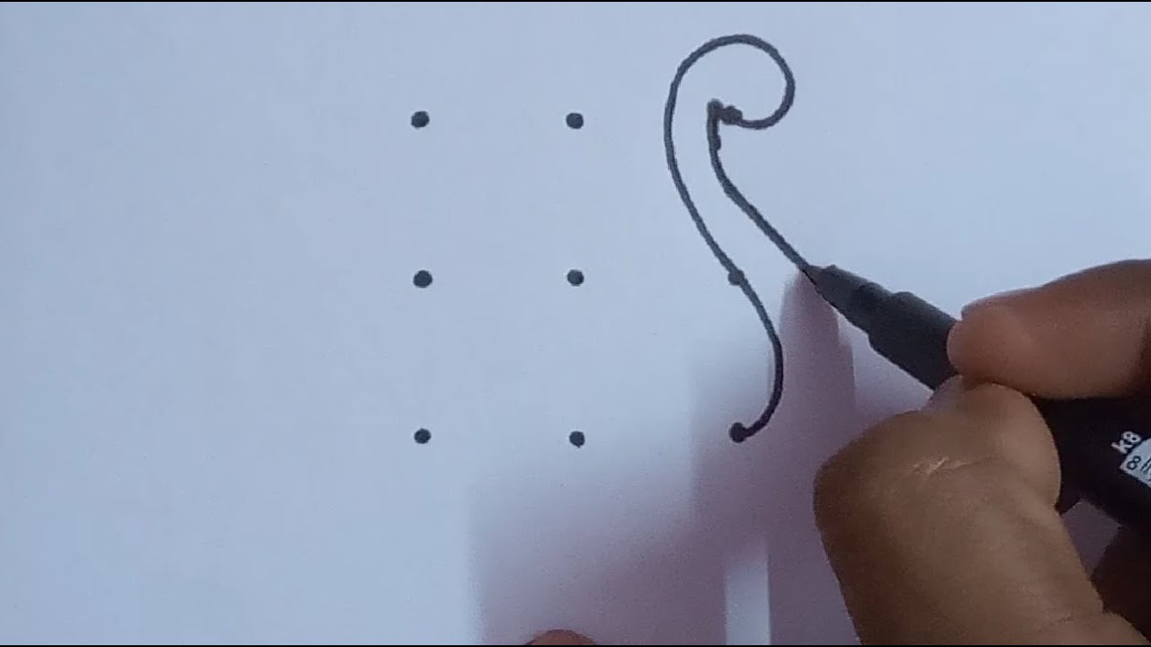 Easy method to draw Swan from 3×3 dots// How to draw a Swan easy step by step //MAM Arts