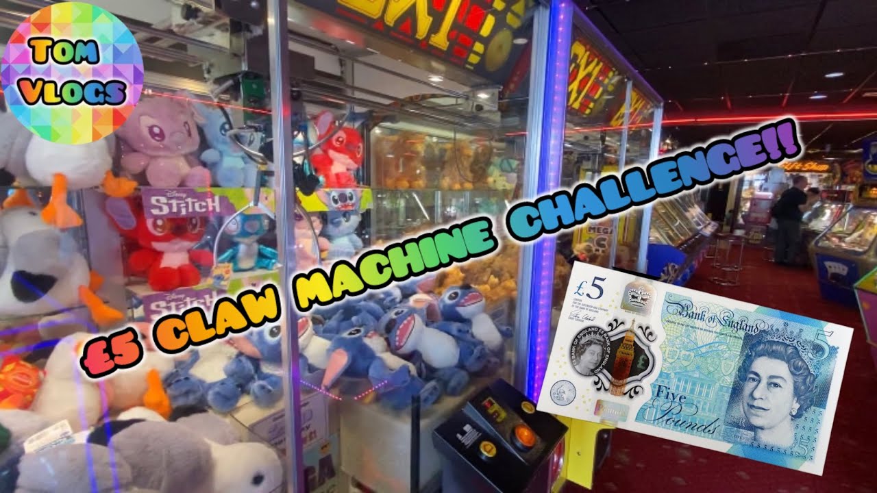 TOM VLOGS | £5 CLAW MACHINE CHALLENGE!!