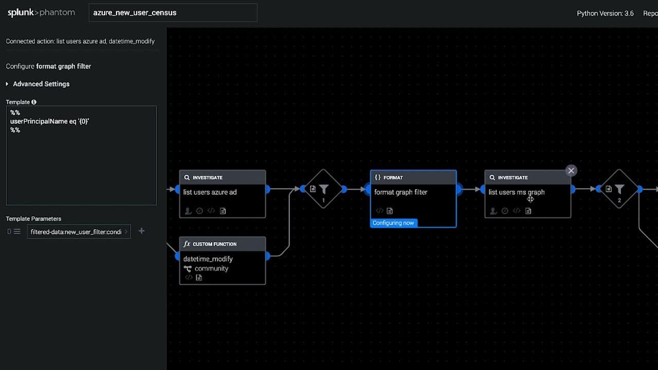 Splunk SOAR Playbooks: Azure New User Census