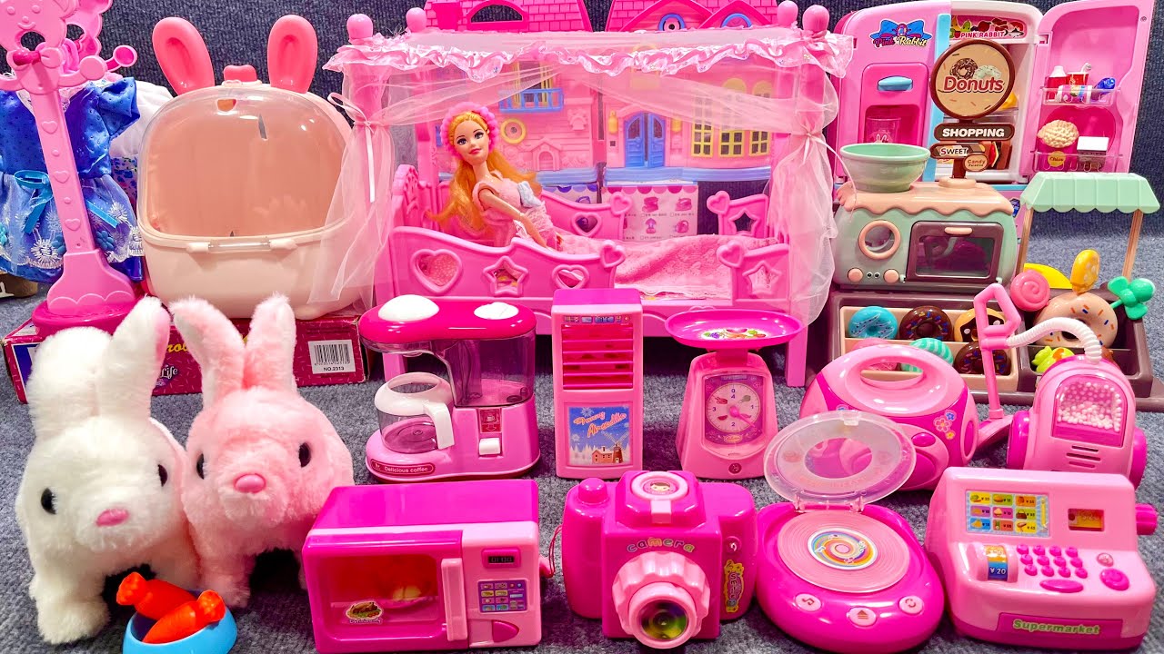 16 Minutes Satisfying with Unboxing Barbie Princess Bedroom Dress Up Playset ASMR｜Review Toys