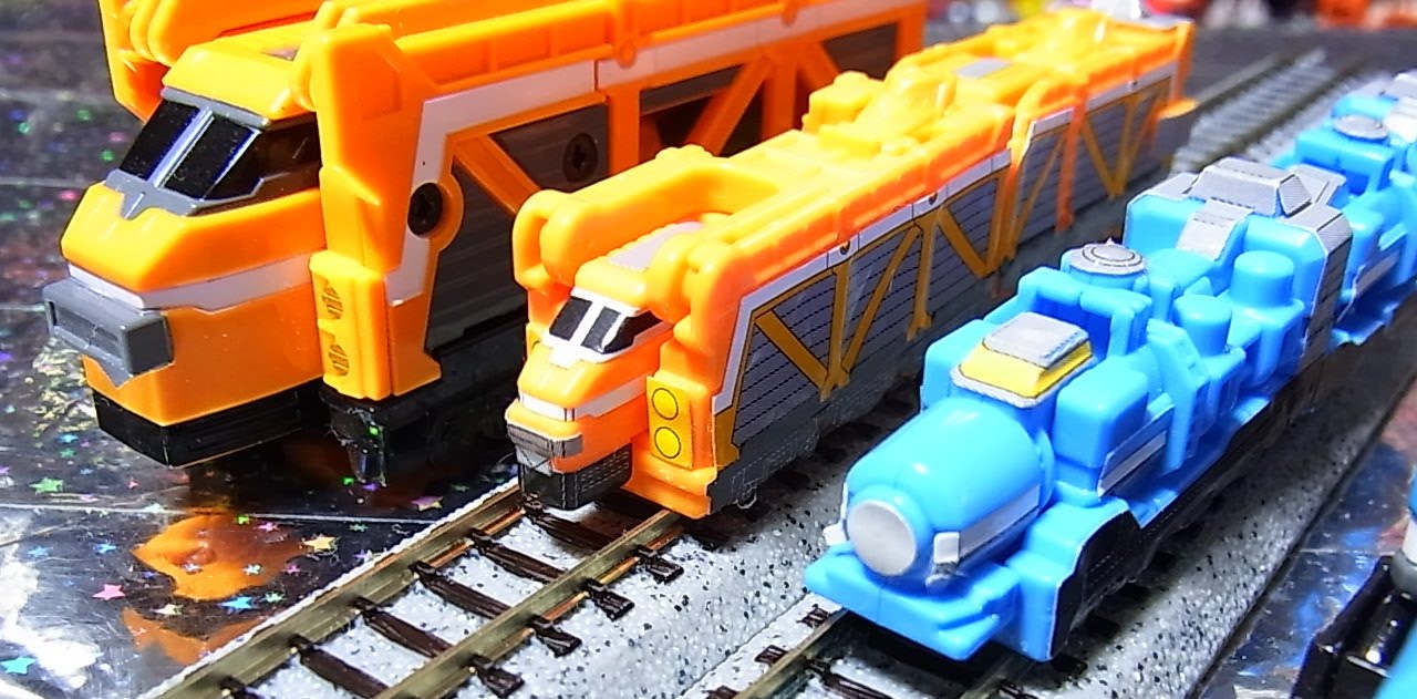【トッキュウジャー】よみがえるミニプラ　カーキャリアレッシャー＆タンクレッシャー