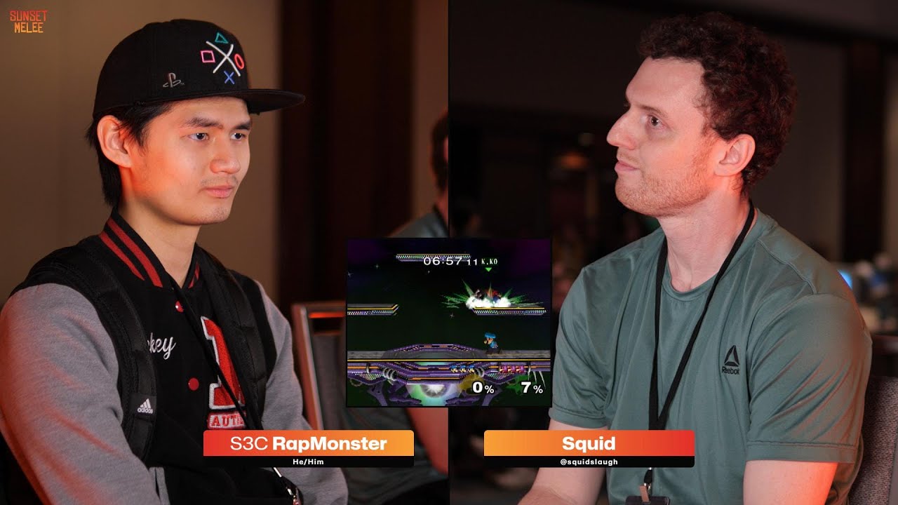 Четвертьфинал турнира Sunset Melee: RapMonster против Squid — Super Smash Bros. Melee